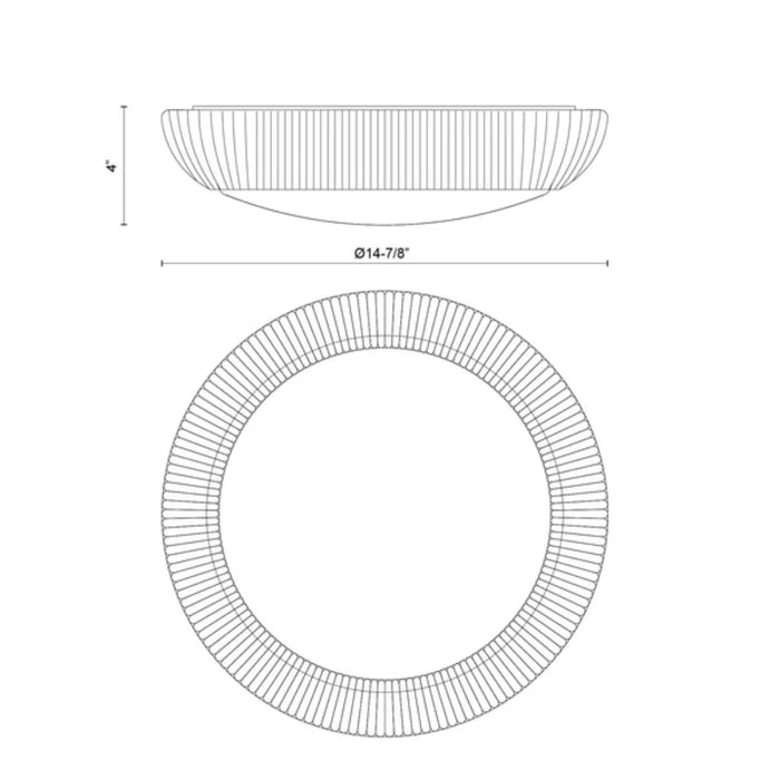 Alora Mood FM511014 Merida 2-lt 14" Flush Mount