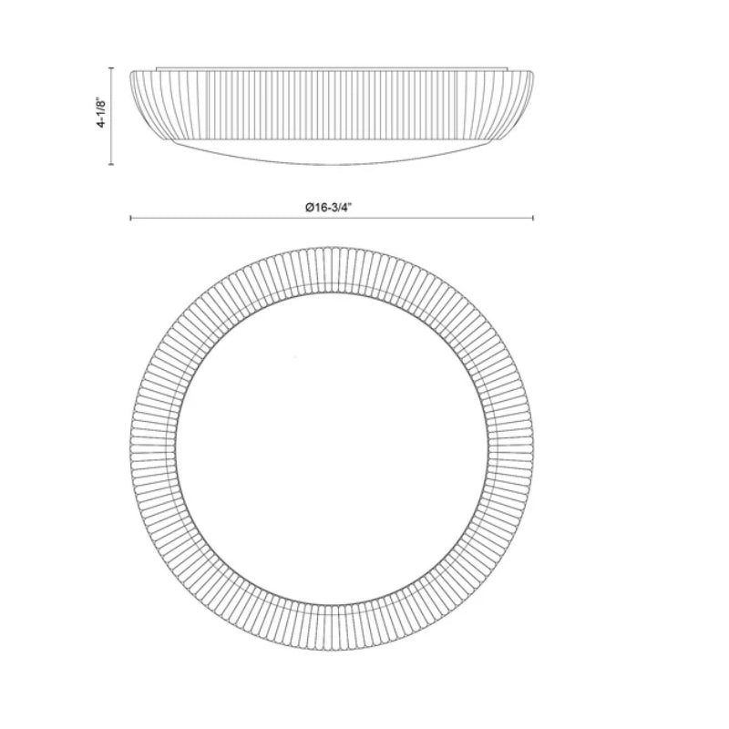 Alora Mood FM511217 Merida 3-lt 17" Flush Mount