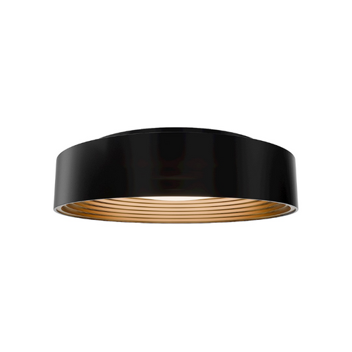 dweLED FM701618 Gaston 1-lt 18" LED Flush Mount, 4CCT - Black/Gold