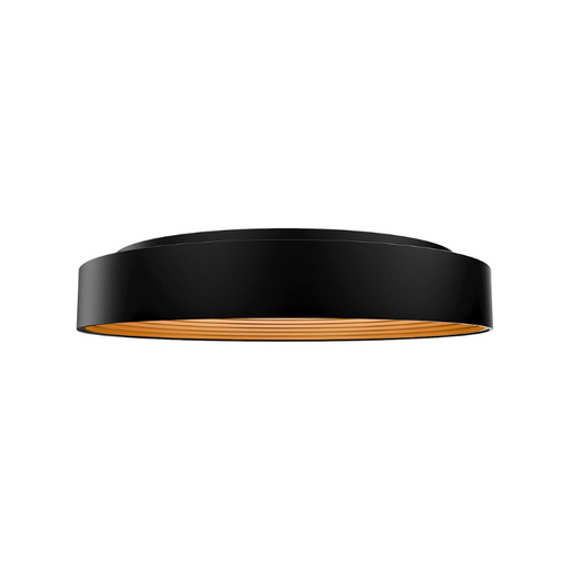 dweLED FM701626 Gaston 1-lt 26" LED Flush Mount, 4CCT - Black/Gold