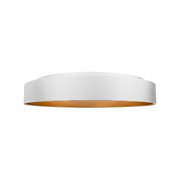 dweLED FM701626 Gaston 1-lt 26" LED Flush Mount, 4CCT - White/Gold