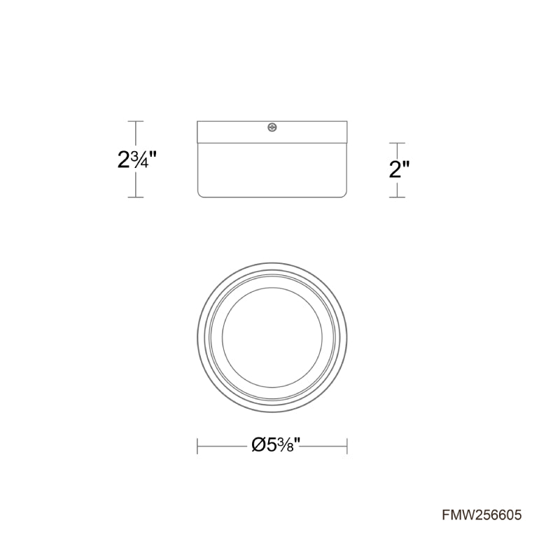 Modern Forms FMW256605 Tuck II 5" LED Outdoor Flush Mount, 4CCT Selectable