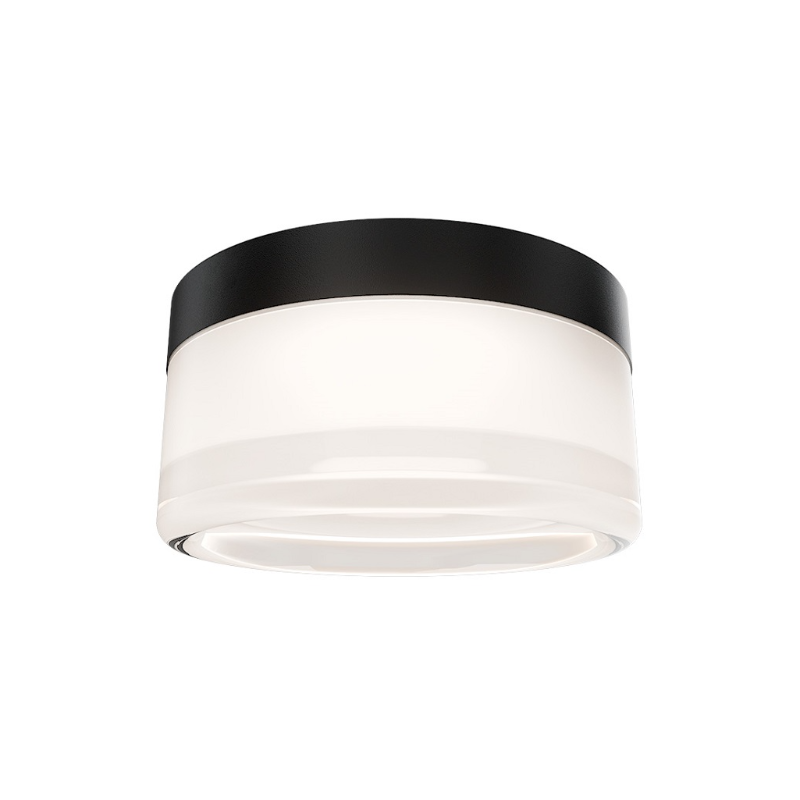 dweLED FMW704605S Balto II 1-lt 5" LED Outdoor Flush Mount - Black