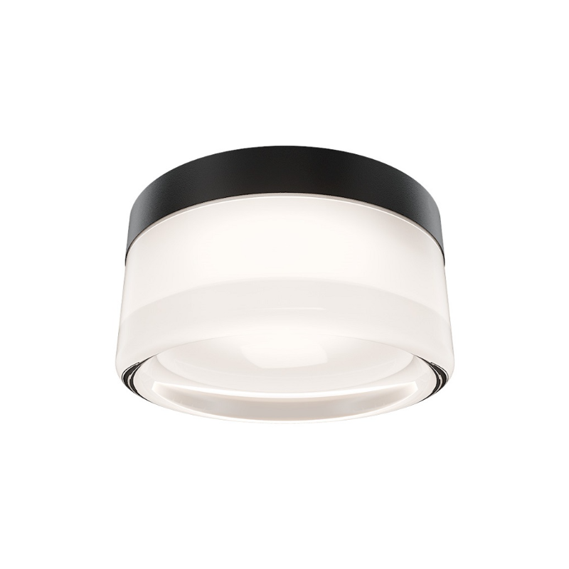 dweLED FMW704605S Balto II 1-lt 5" LED Outdoor Flush Mount - Black