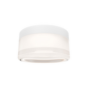 dweLED FMW704605 Balto II 1-lt 5" LED Outdoor Flush Mount, 4CCT - White