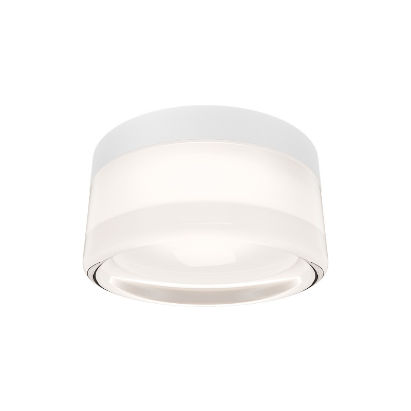 dweLED FMW704605 Balto II 1-lt 5" LED Outdoor Flush Mount, 4CCT - White