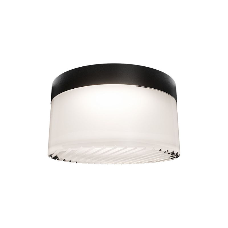 dweLED FMW705605S Balto III 1-lt 5" LED Outdoor Flush Mount - Black