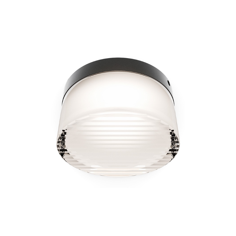 dweLED FMW705605 Balto III 1-lt 5" LED Outdoor Flush Mount, 4CCT - Black