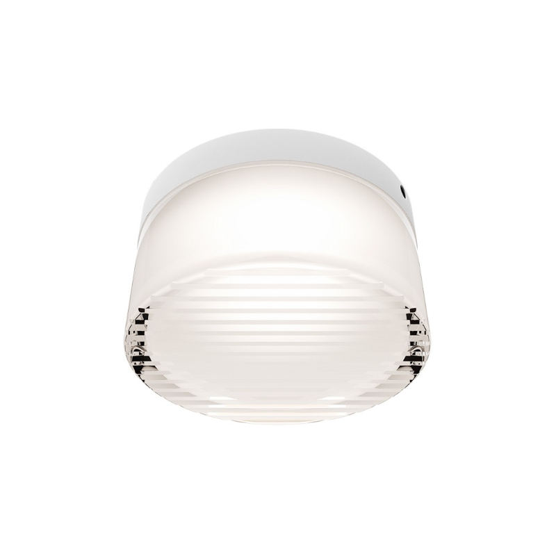 dweLED FMW705605 Balto III 1-lt 5" LED Outdoor Flush Mount, 4CCT - White