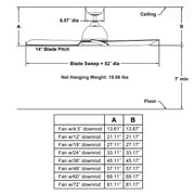Fanimation FP6750 Starboard 52" Indoor/Outdoor Ceiling Fan