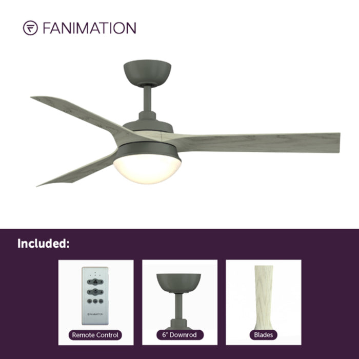 Fanimation FP6807 Barlow 52" Indoor/Outdoor Ceiling Fan with LED Light Kit