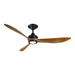 Fanimation FPD6725 Aviara 60" Indoor/Outdoor Ceiling Fan with LED Light Kit - Black with KOA