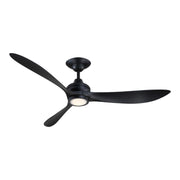 Fanimation FPD6725 Aviara 60" Indoor/Outdoor Ceiling Fan with LED Light Kit - Black