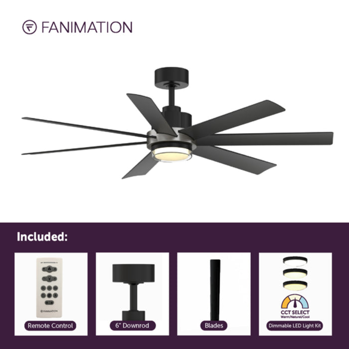 Fanimation FPD6865 Pendry 56" Indoor/Outdoor Ceiling Fan