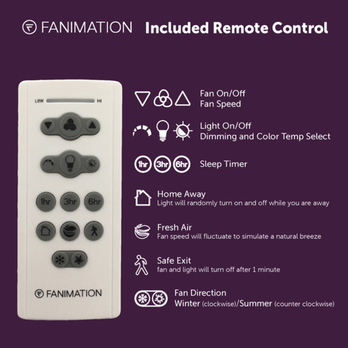 Fanimation FPD6872 Pendry 72" Indoor/Outdoor Ceiling Fan