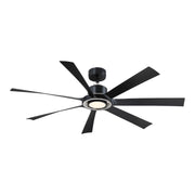 Fanimation FPD7060 Lenzi 60" Ceiling Fan with LED Light Kit - Black/Brushed Nickel