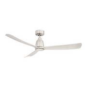 Fanimation FPD8534 Kute 52" Ceiling Fan with LED Light Kit - Brushed nickel