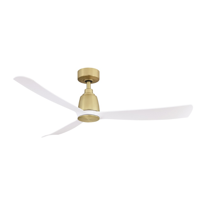 Fanimation FPD8534 Kute 52" Ceiling Fan with LED Light Kit - Brushed satin brass