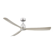 Fanimation FPD8560 Kute 60" Ceiling Fan with LED Light Kit - Brushed Nickel