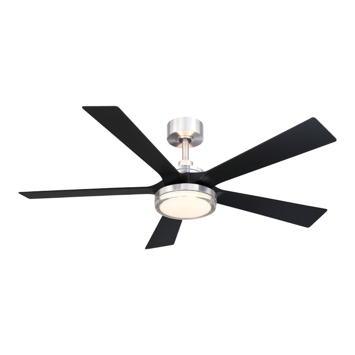 Fanimation FPD8570 TorchAire 52" Indoor/Outdoor Ceiling Fan with LED Light Kit - Brushed Nickel