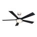 Fanimation FPD8570 TorchAire 52" Indoor/Outdoor Ceiling Fan with LED Light Kit - Brushed Nickel