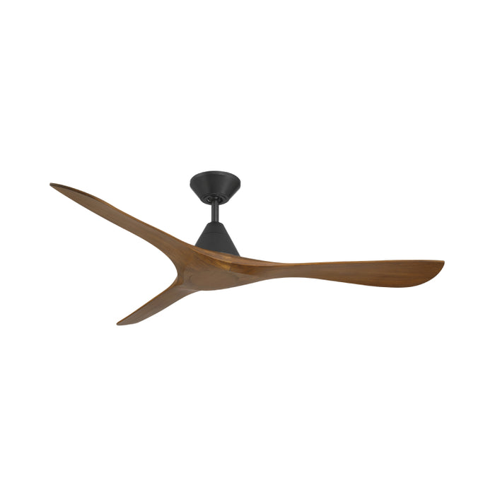 Modern Forms FR-D2504-60 Carve 60" Ceiling Fan - Matte Black with Distressed Koa Blades