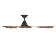 Modern Forms FR-D2504-60 Carve 60" Ceiling Fan - Matte Black with Distressed Koa Blades