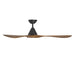 Modern Forms FR-D2504-60 Carve 60" Ceiling Fan - Matte Black with Distressed Koa Blades