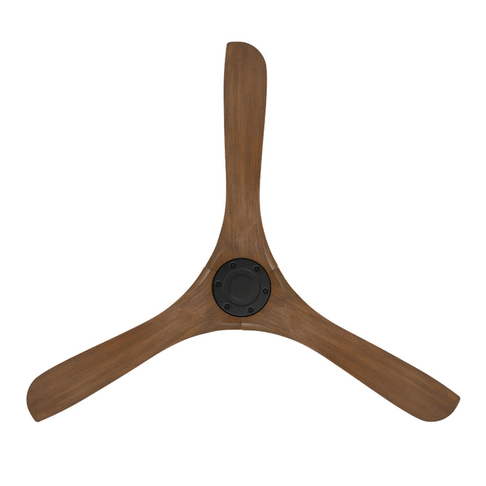 Modern Forms FR-D2504-60 Carve 60" Ceiling Fan - Matte Black with Distressed Koa Blades