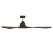Modern Forms FR-D2504-60 Carve 60" Ceiling Fan - Matte Black with Dark Walnut Blades