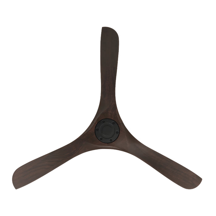 Modern Forms FR-D2504-60 Carve 60" Ceiling Fan - Matte Black with Dark Walnut Blades