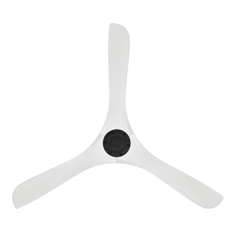 Modern Forms FR-D2504-60 Carve 60" Ceiling Fan - Matte Black with Matte White Blades