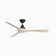 Modern Forms FR-D2504-60 Carve 60" Ceiling Fan-Matte Black with White Oak Blades