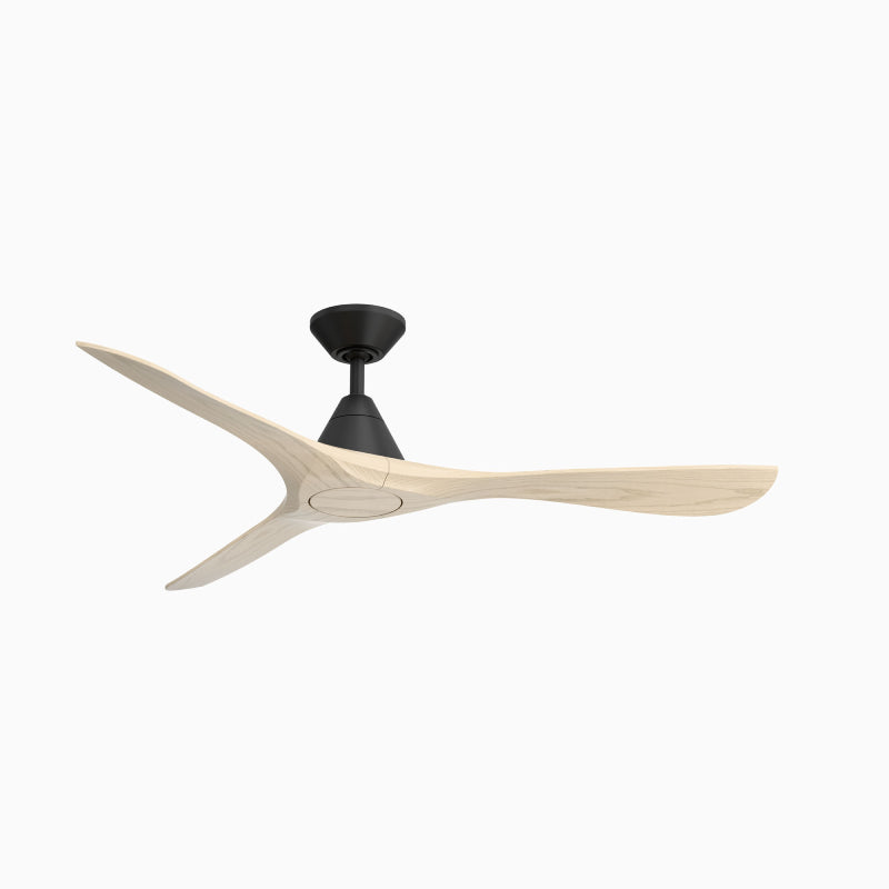 Modern Forms FR-D2504-60 Carve 60" Ceiling Fan-Matte Black with White Oak Blades