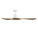 Modern Forms FR-D2504-60 Carve 60" Ceiling Fan - Matte White with Distressed Koa Blades