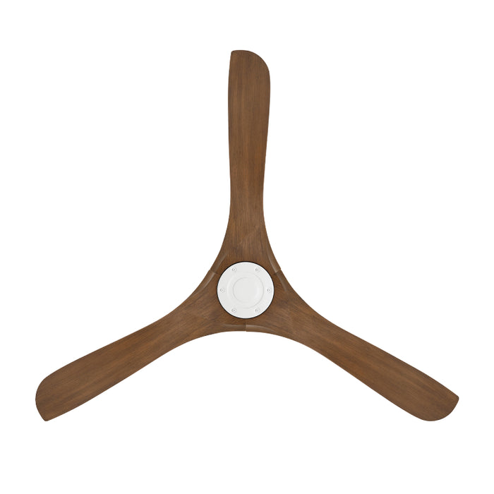 Modern Forms FR-D2504-60 Carve 60" Ceiling Fan - Matte White with Distressed Koa Blades