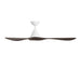 Modern Forms FR-D2504-60 Carve 60" Ceiling Fan - Matte White with Dark Walnut Blades