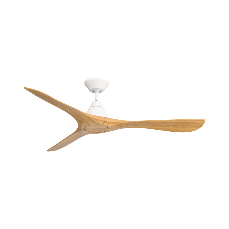 Modern Forms FR-D2504-60 Carve 60" Ceiling Fan-Matte White with Honey Oak Blades