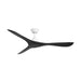 Modern Forms FR-D2504-60 Carve 60" Ceiling Fan - Matte White with Matte Black Blades