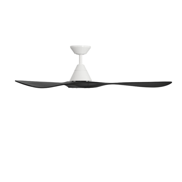 Modern Forms FR-D2504-60 Carve 60" Ceiling Fan - Matte White with Matte Black Blades