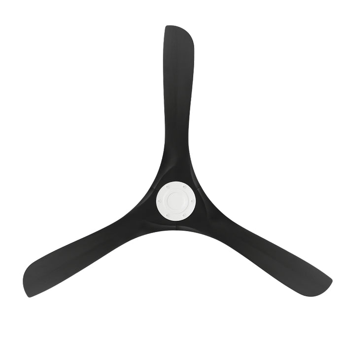 Modern Forms FR-D2504-60 Carve 60" Ceiling Fan - Matte White with Matte Black Blades