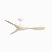 Modern Forms FR-D2504-60 Carve 60" Ceiling Fan-Matte White with White Oak Blades