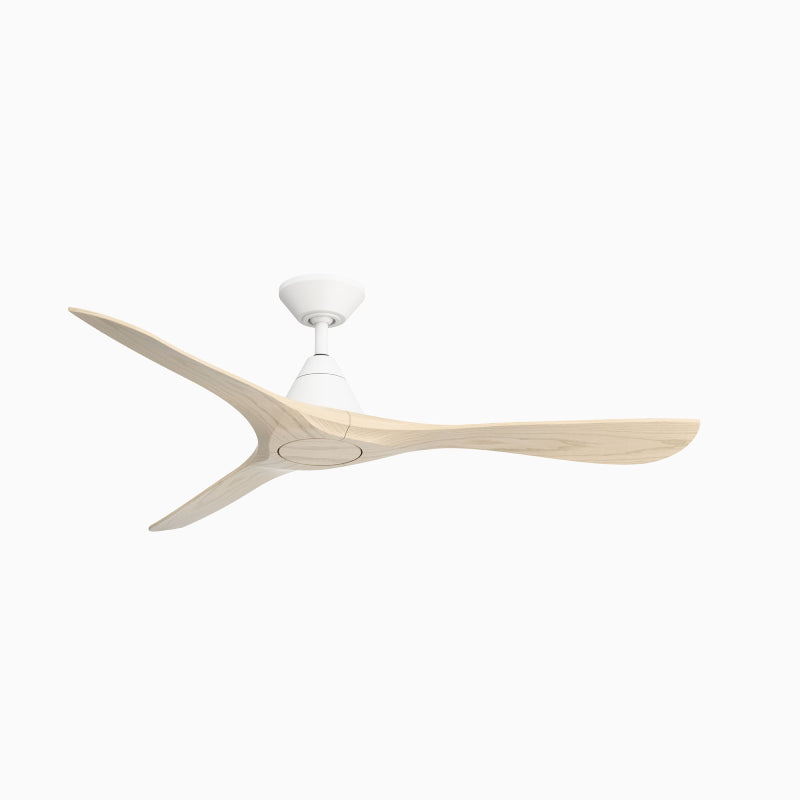 Modern Forms FR-D2504-60 Carve 60" Ceiling Fan-Matte White with White Oak Blades