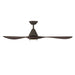 Modern Forms FR-D2504-60L Carve 60" Outdoor Ceiling Fan with LED Light Kit - Bronze with Dark Walnut Blades