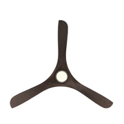 Modern Forms FR-D2504-60L Carve 60" Outdoor Ceiling Fan with LED Light Kit - Matte Black with Dark Walnut Blades