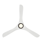 Modern Forms FR-D2504-60L Carve 60" Outdoor Ceiling Fan with LED Light Kit - Matte Black with Matte White Blades