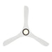 Modern Forms FR-D2504-60L Carve 60" Outdoor Ceiling Fan with LED Light Kit - Matte Black with Matte White Blades