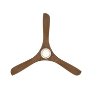 Modern Forms FR-D2504-60L Carve 60" Outdoor Ceiling Fan with LED Light Kit - Matte White with Distressed Koa Blades