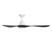 Modern Forms FR-D2504-60L Carve 60" Outdoor Ceiling Fan with LED Light Kit - Matte White with Matte Black Blades
