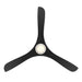 Modern Forms FR-D2504-60L Carve 60" Outdoor Ceiling Fan with LED Light Kit - Matte White with Matte Black Blades